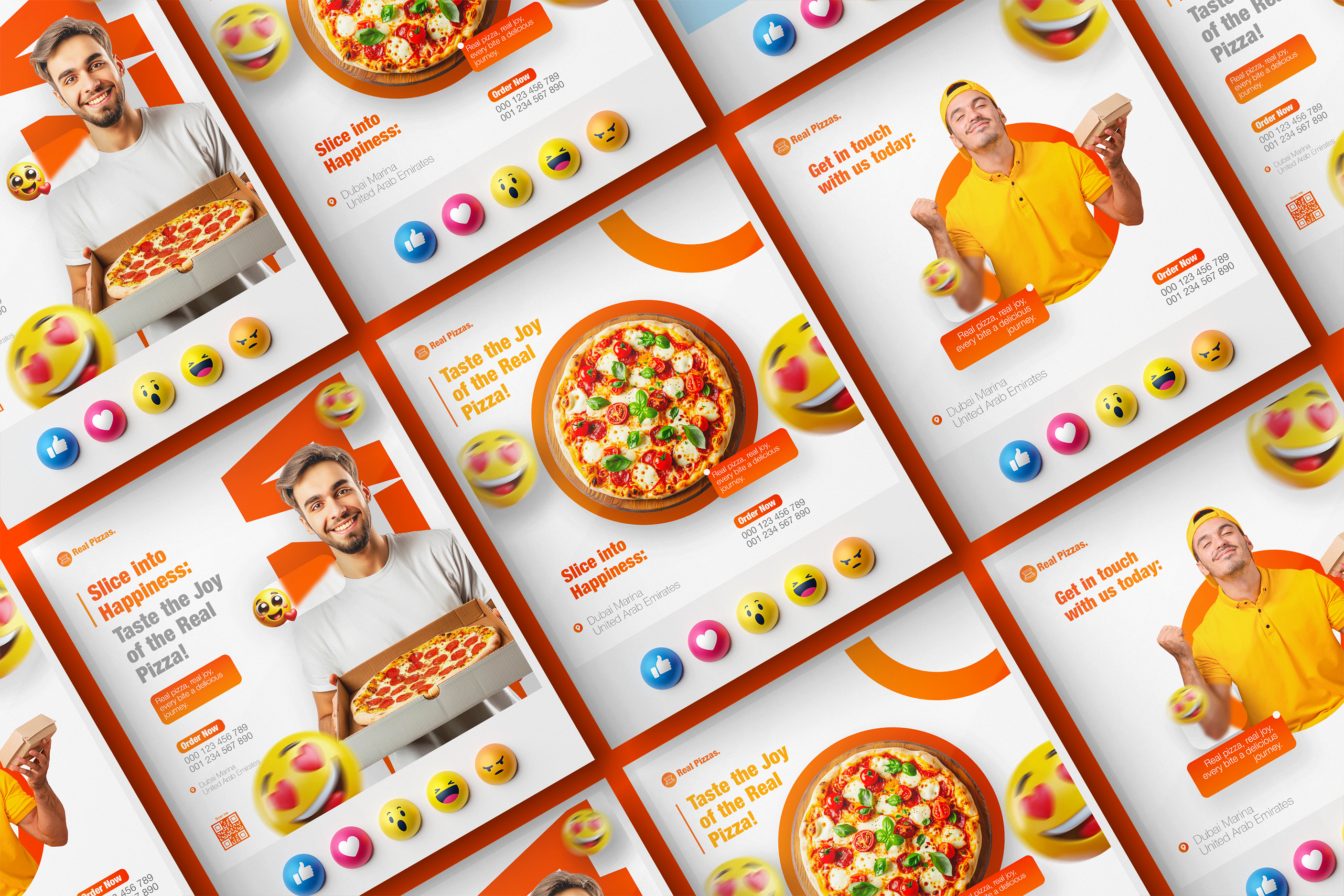 Real Pizzas Poster Design