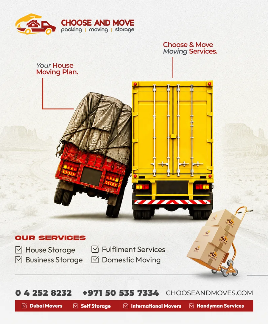 Choose and Move social media post: Your house moving plan